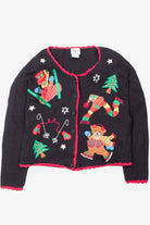 Black Ugly Christmas Cardigan 52777