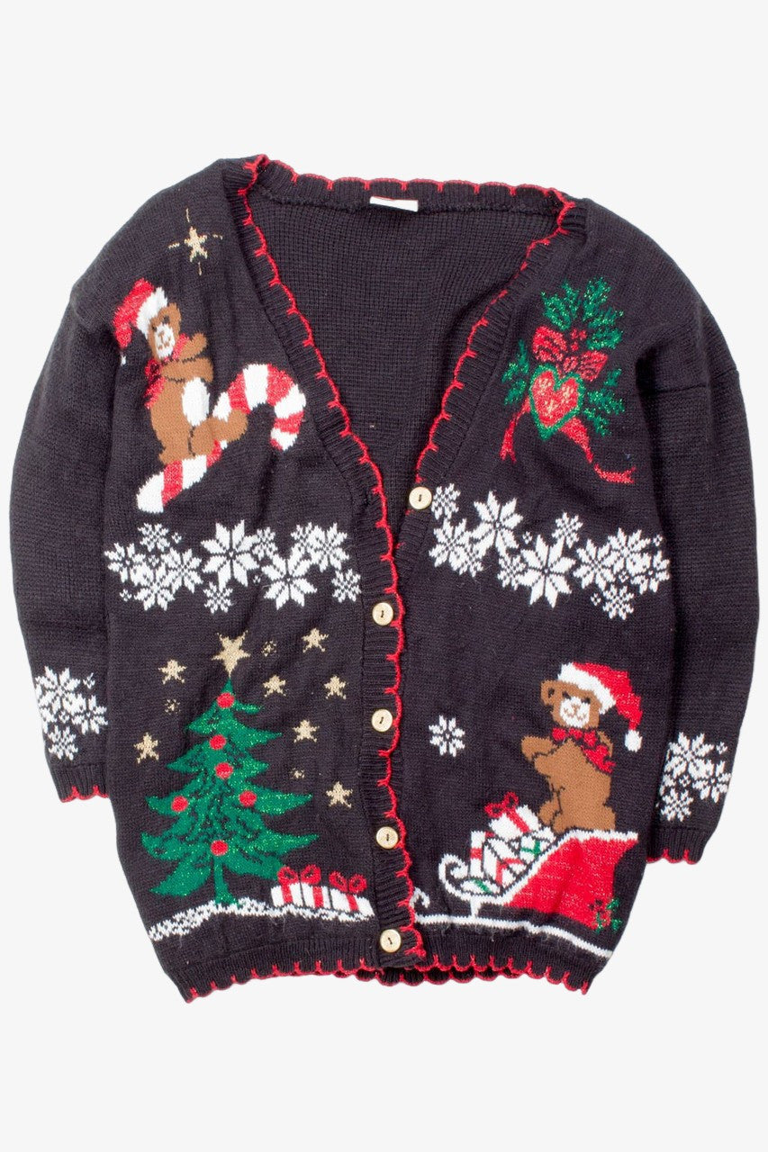 Black Ugly Christmas Cardigan 52791