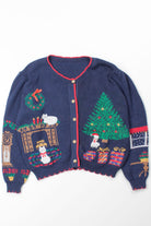Blue Ugly Christmas Cardigan 52801