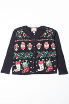 Black Ugly Christmas Cardigan 52815