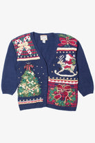 Blue Ugly Christmas Cardigan 52816
