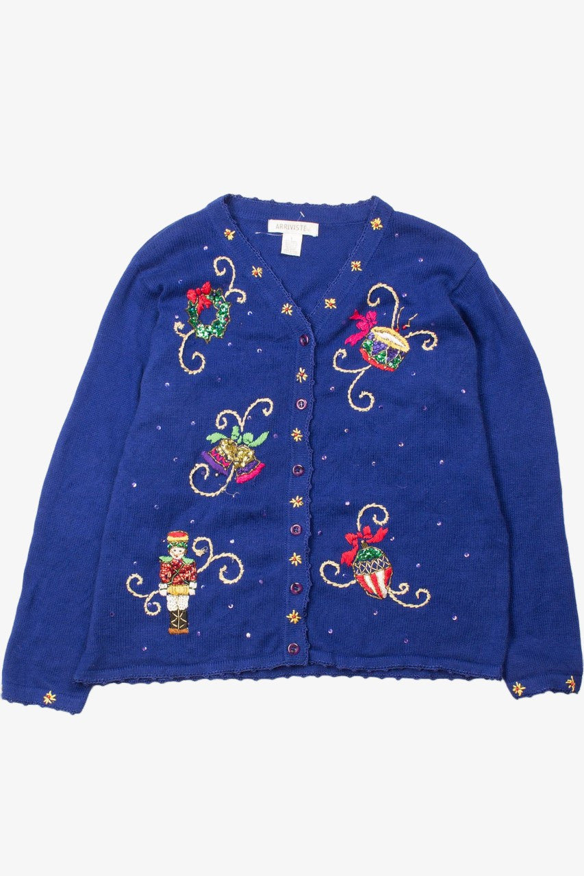 Blue Ugly Christmas Cardigan 52825
