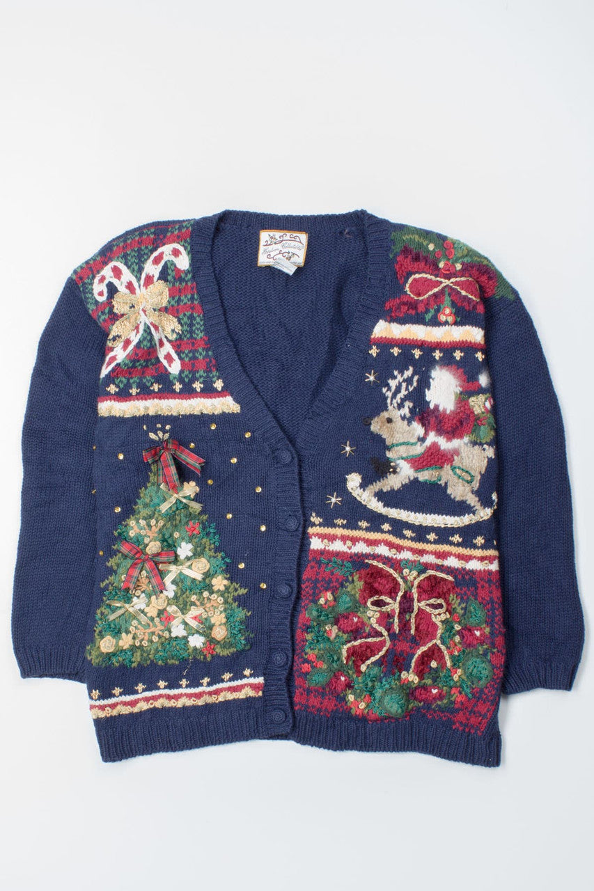 Blue Ugly Christmas Cardigan 52851