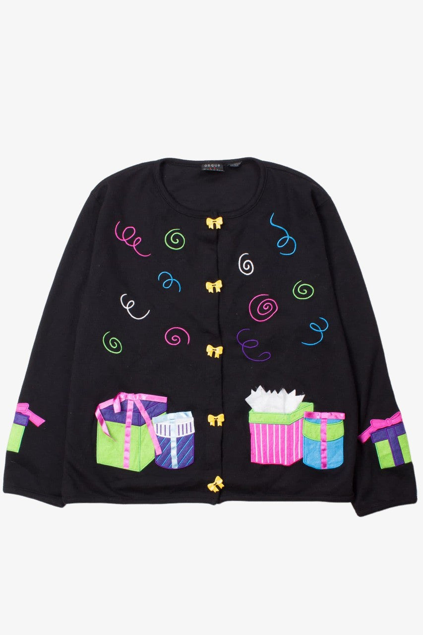 Black Ugly Christmas Cardigan 52868