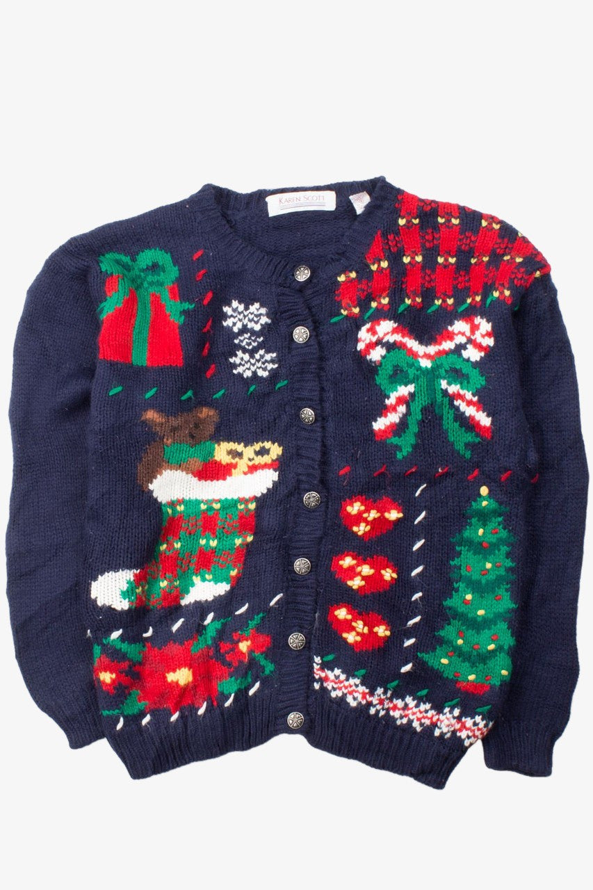 Blue Ugly Christmas Cardigan 52925