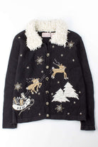 Black Ugly Christmas Cardigan 52986