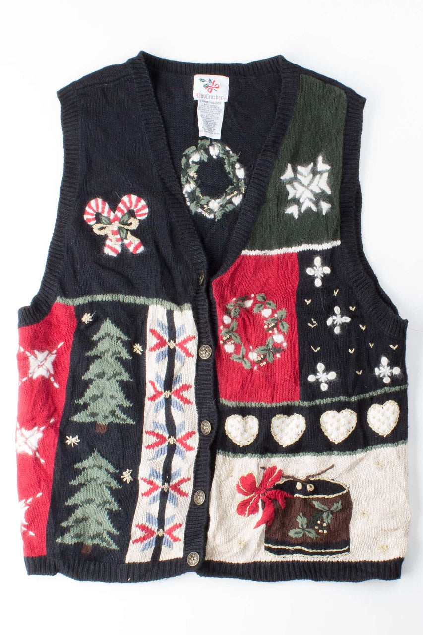Black Ugly Christmas Vest 53019