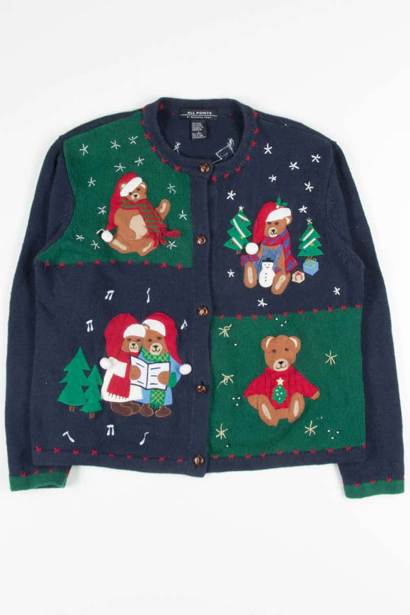 Blue Ugly Christmas Cardigan 53176