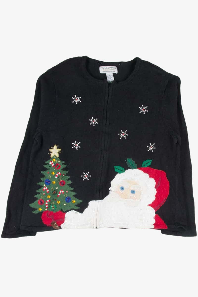 Black Ugly Christmas Cardigan 53191