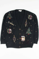 Black Ugly Christmas Cardigan 53216
