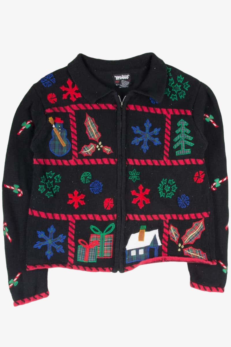 Black Ugly Christmas Cardigan 53217