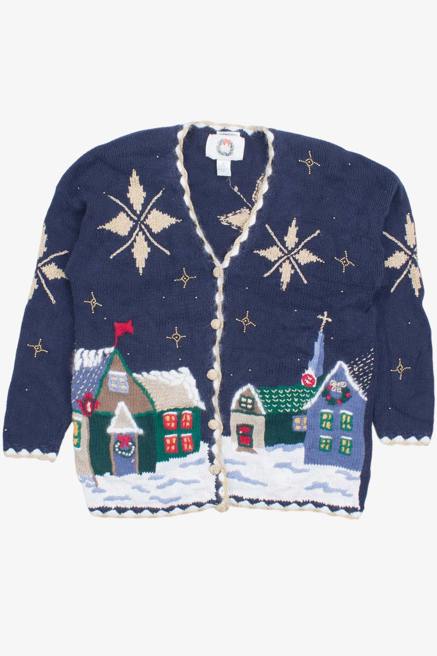 Blue Ugly Christmas Cardigan 53260