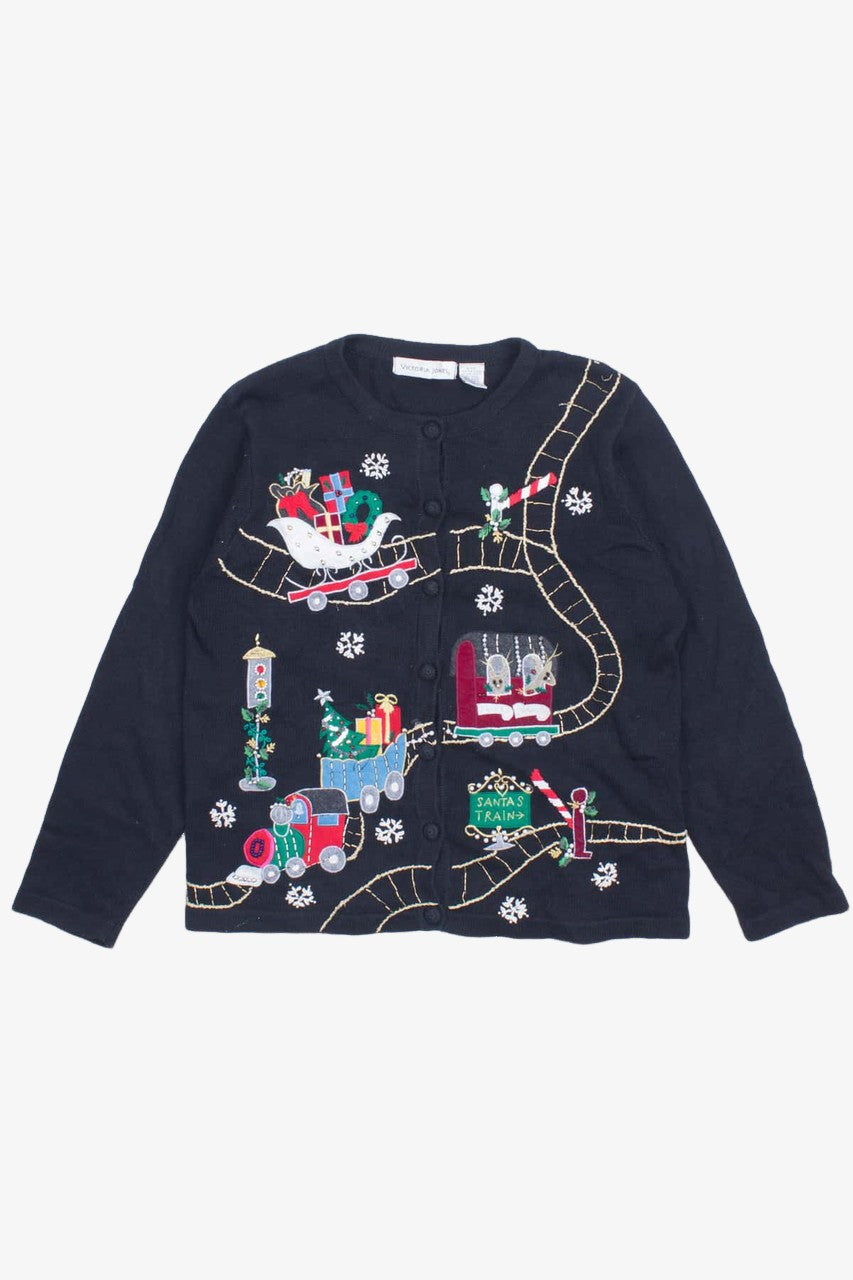 Black Ugly Christmas Cardigan 53270