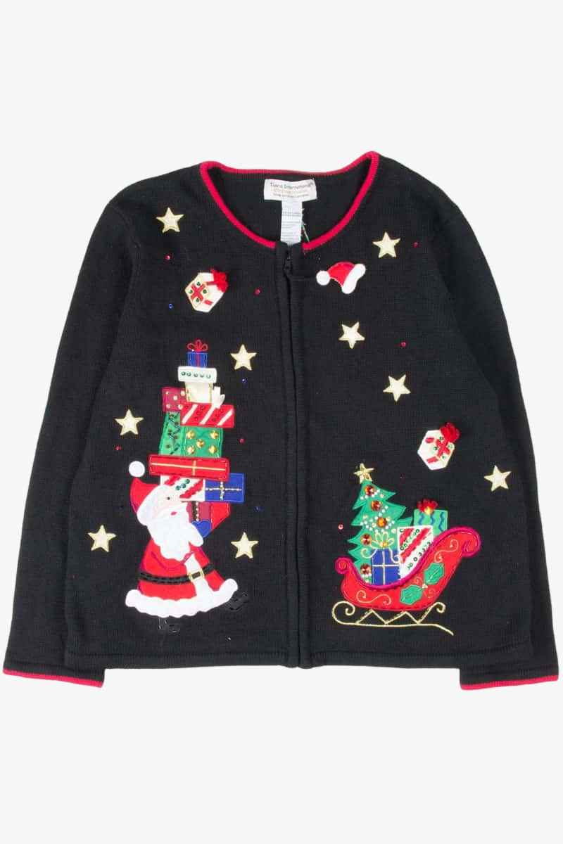 Black Ugly Christmas Cardigan 53295