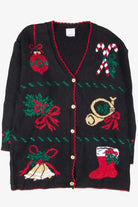 Black Ugly Christmas Cardigan 53298