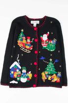 Black Ugly Christmas Cardigan 53343