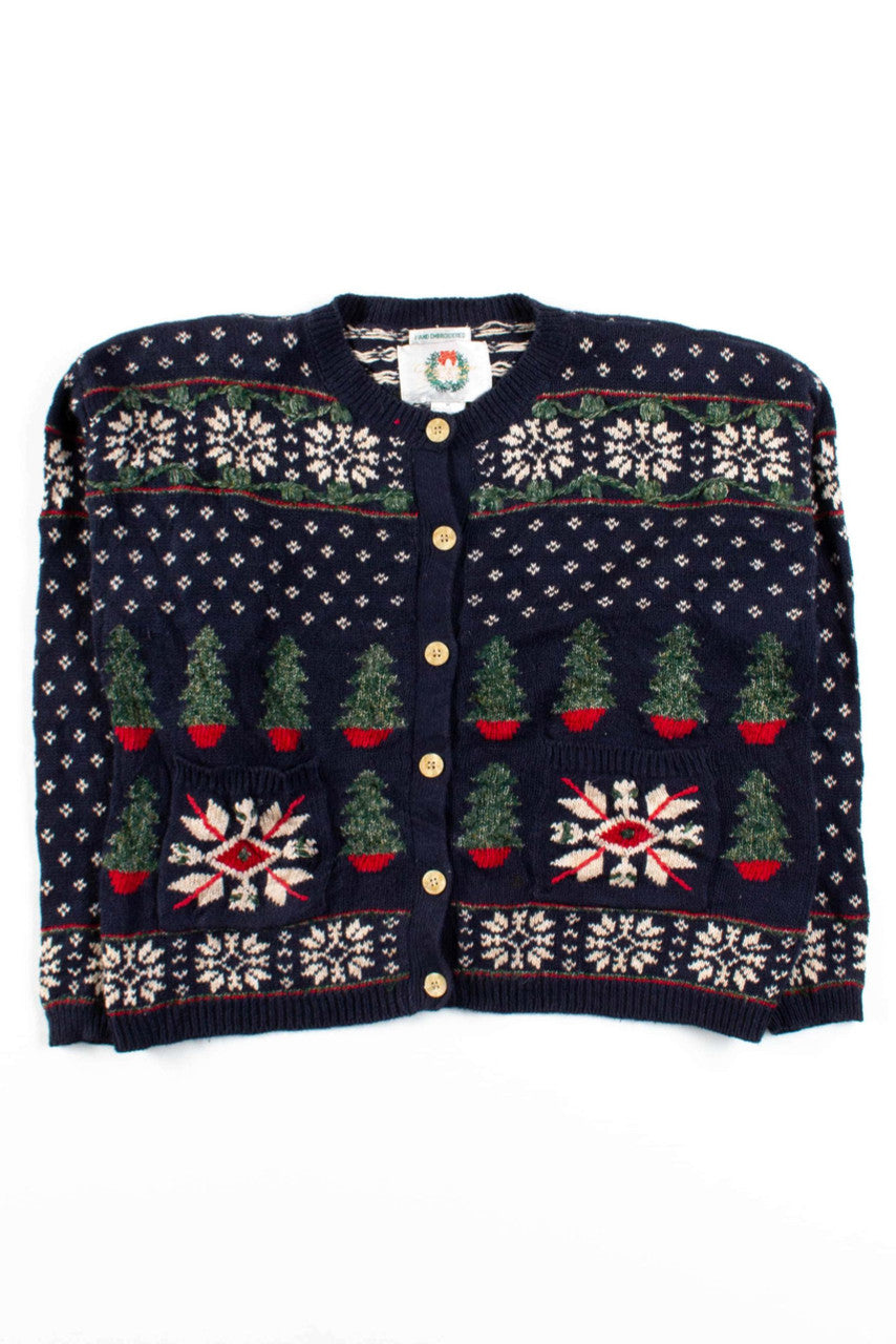 Blue Ugly Christmas Cardigan 53452