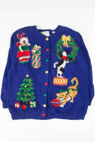 Blue Ugly Christmas Cardigan 53462
