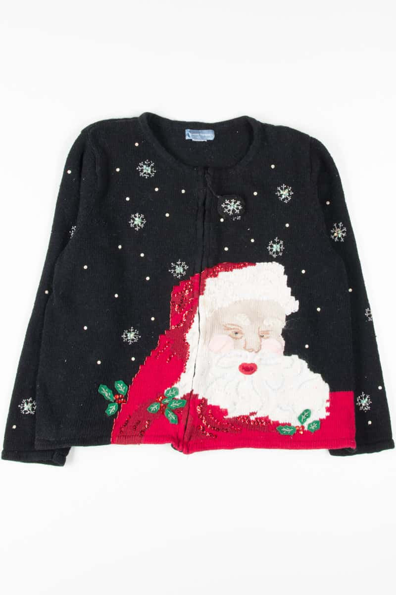 Black Ugly Christmas Cardigan 53536