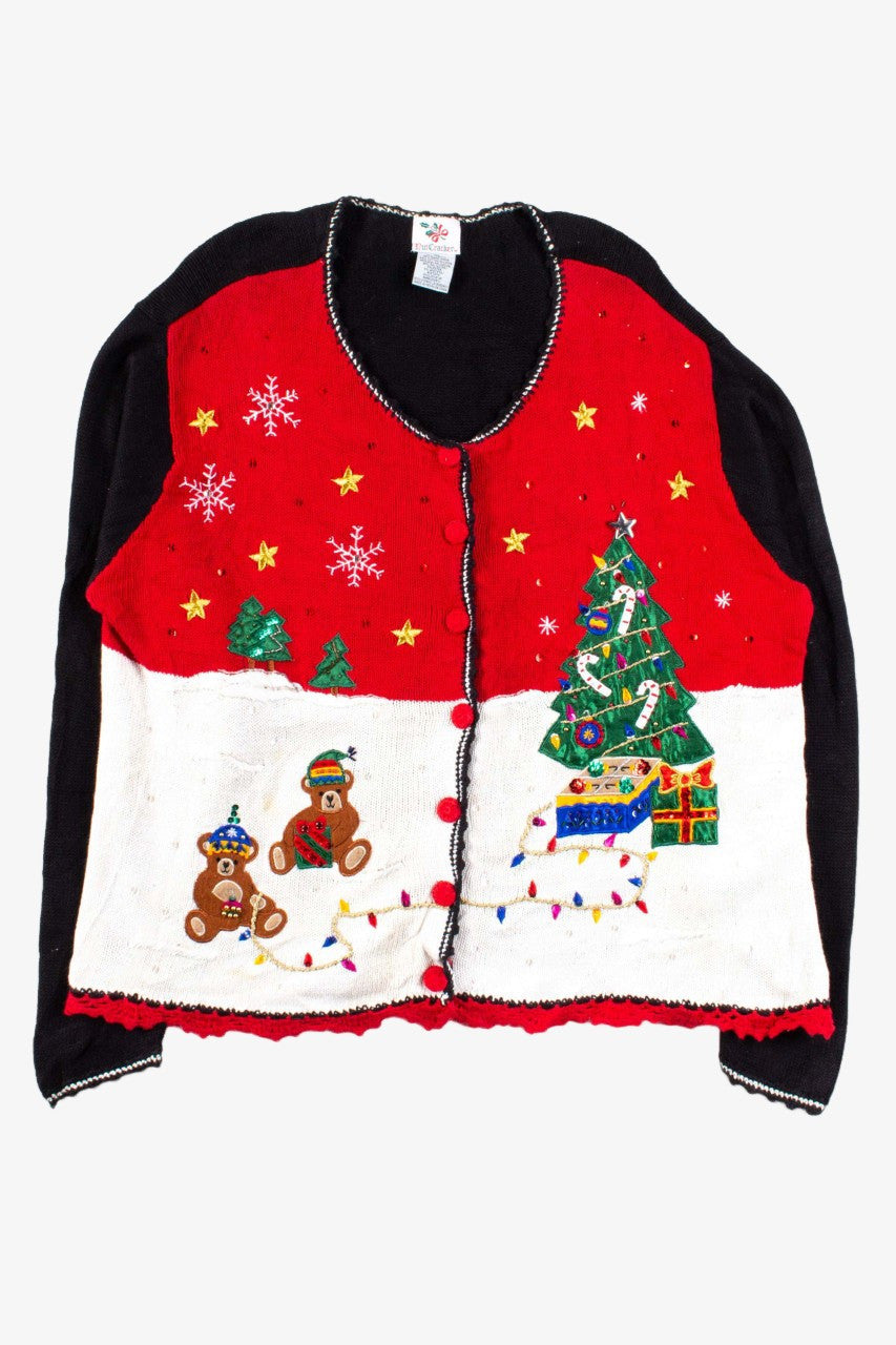 Black Ugly Christmas Cardigan 53550