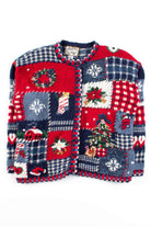 Blue Ugly Christmas Cardigan 53569