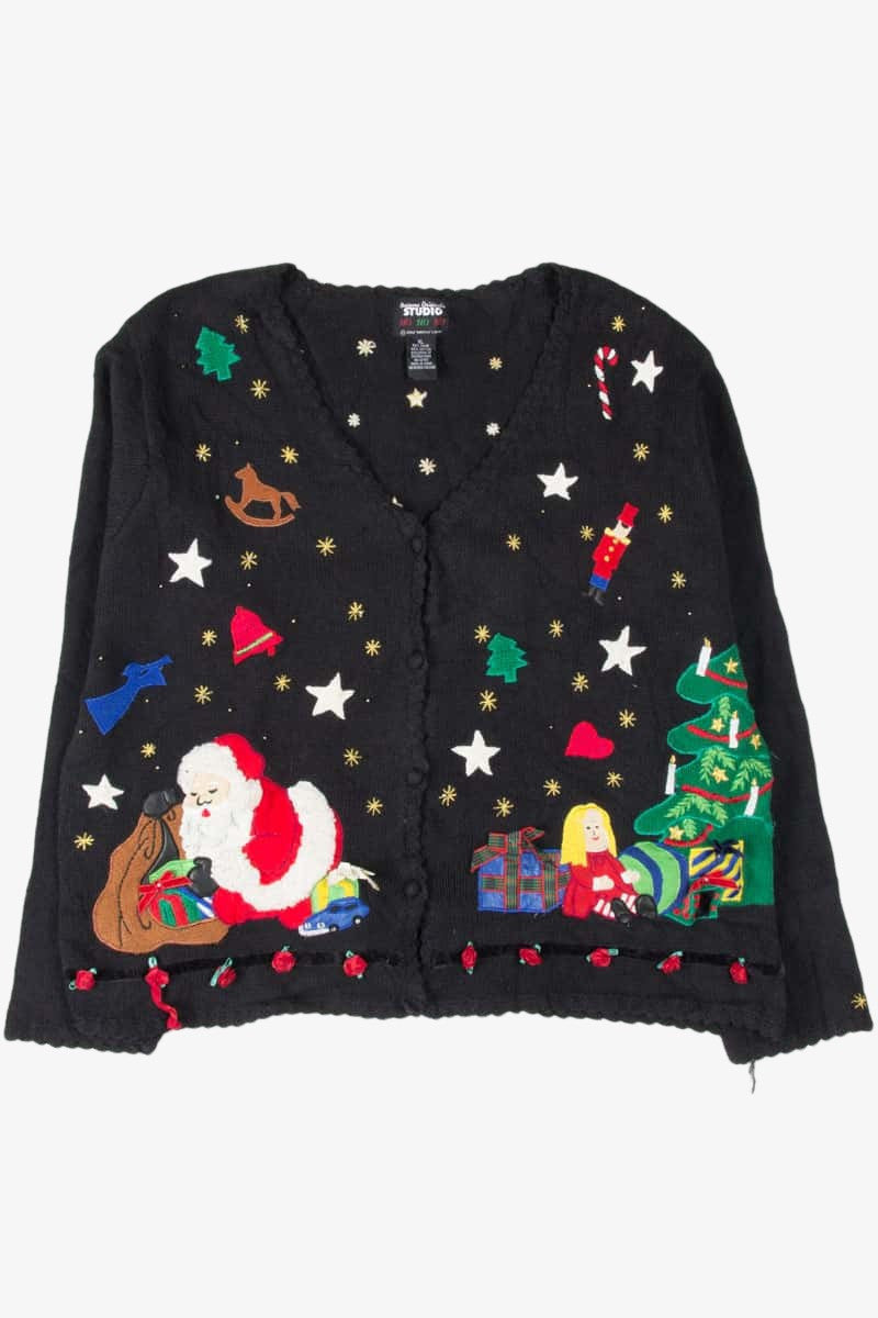 Black Ugly Christmas Cardigan 53614