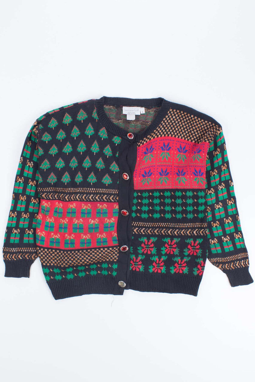 Black Ugly Christmas Cardigan 53672