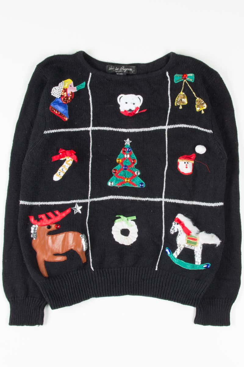 Black Ugly Christmas Pullover 53699