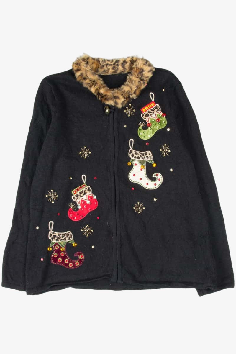 Black Ugly Christmas Cardigan 53701