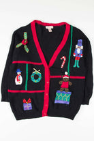 Black Ugly Christmas Cardigan 53702