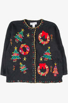 Black Ugly Christmas Cardigan 53706