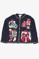 Black Ugly Christmas Cardigan 53730