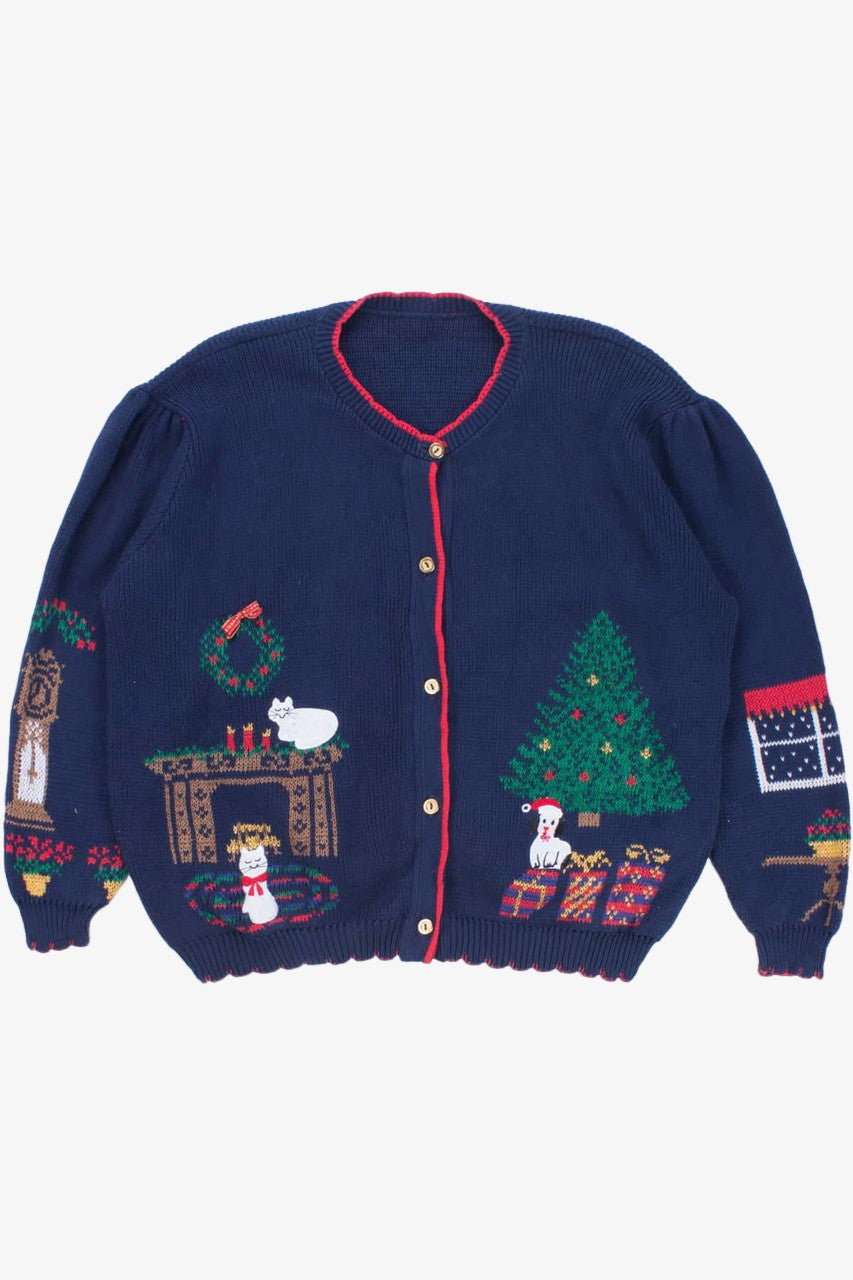 Blue Ugly Christmas Cardigan 53739