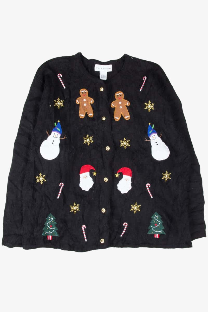 Black Ugly Christmas Cardigan 53751