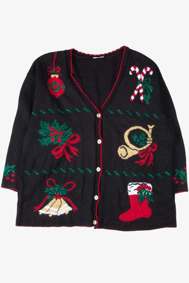 Black Ugly Christmas Cardigan 53760