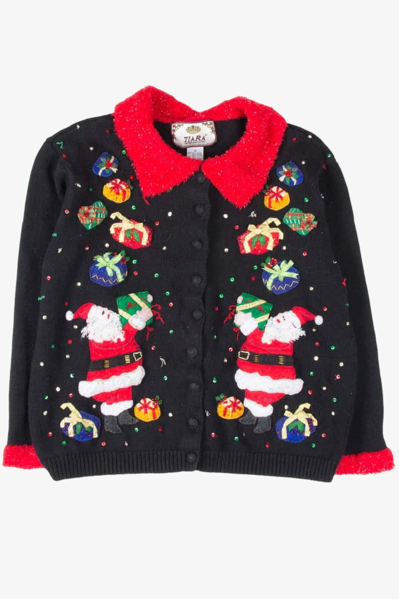 Black Ugly Christmas Cardigan 53765