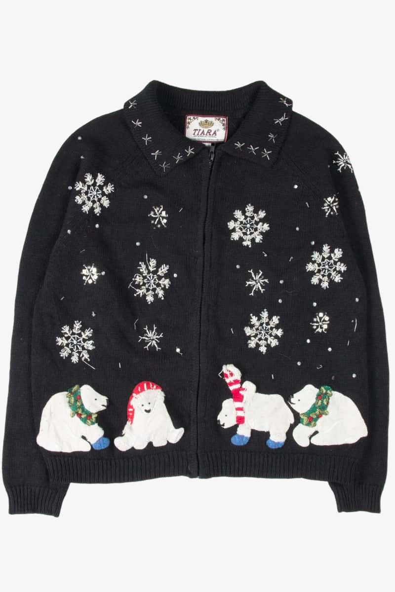 Black Ugly Christmas Cardigan 53769
