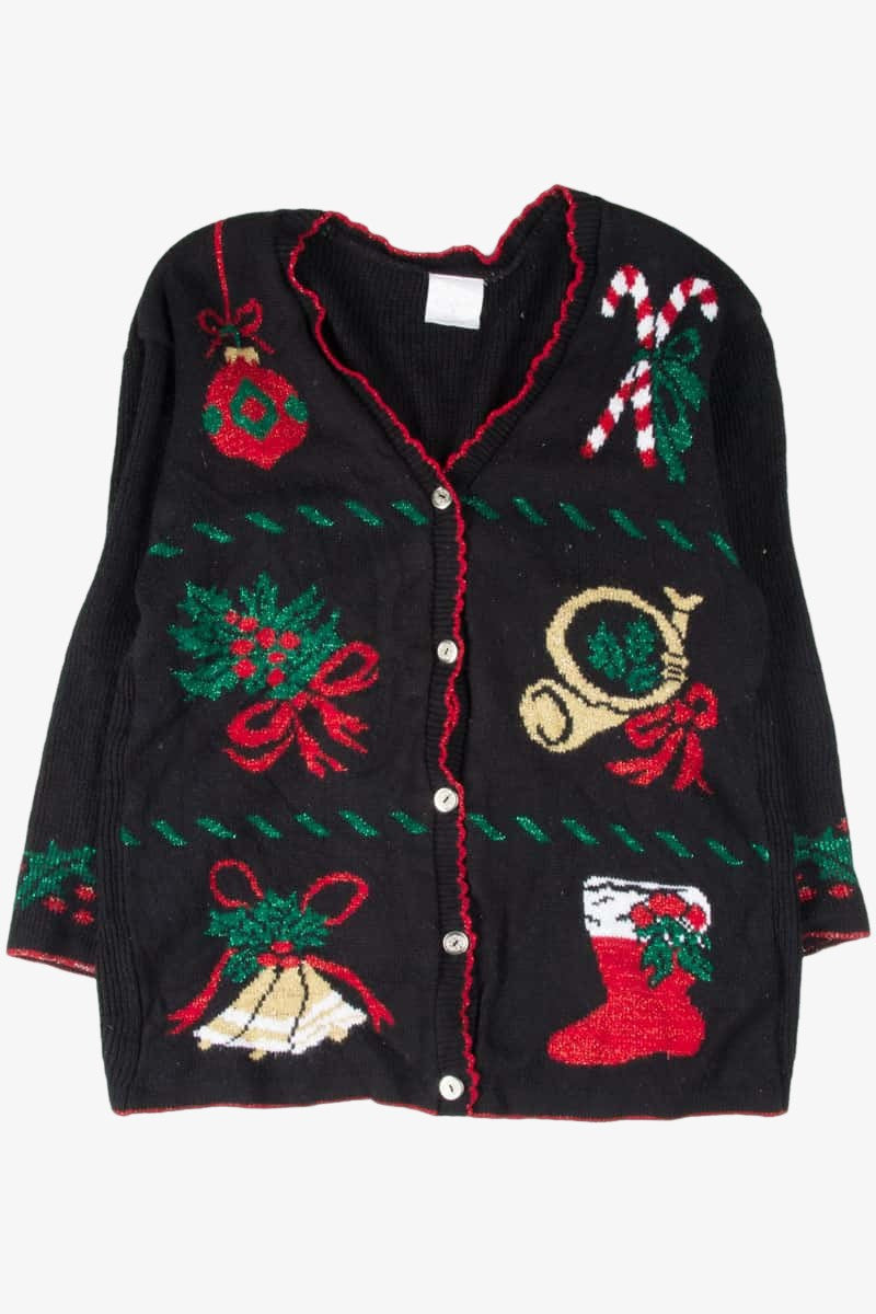 Black Ugly Christmas Cardigan 53772