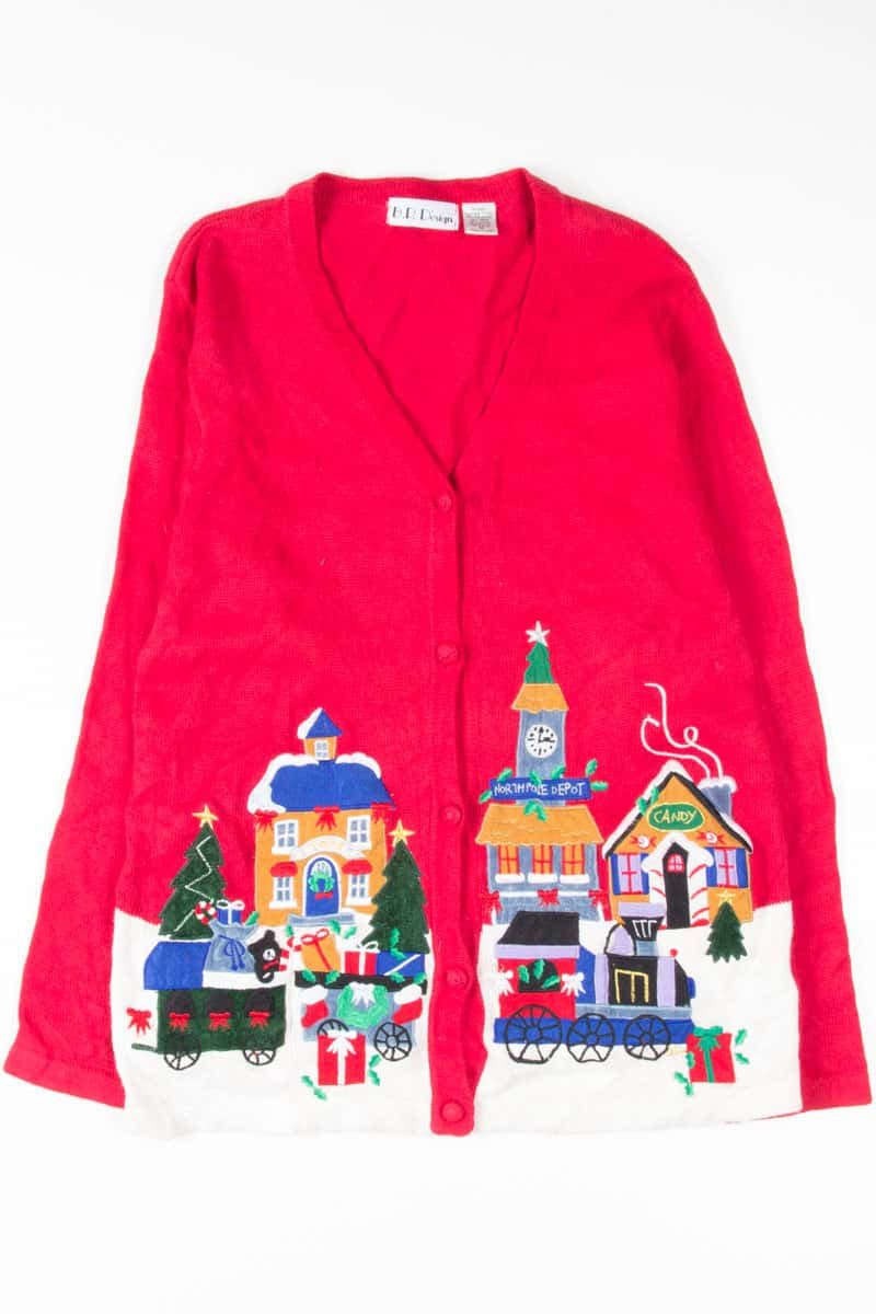 Red Ugly Christmas Cardigan 53837