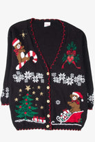 Black Ugly Christmas Cardigan 53840