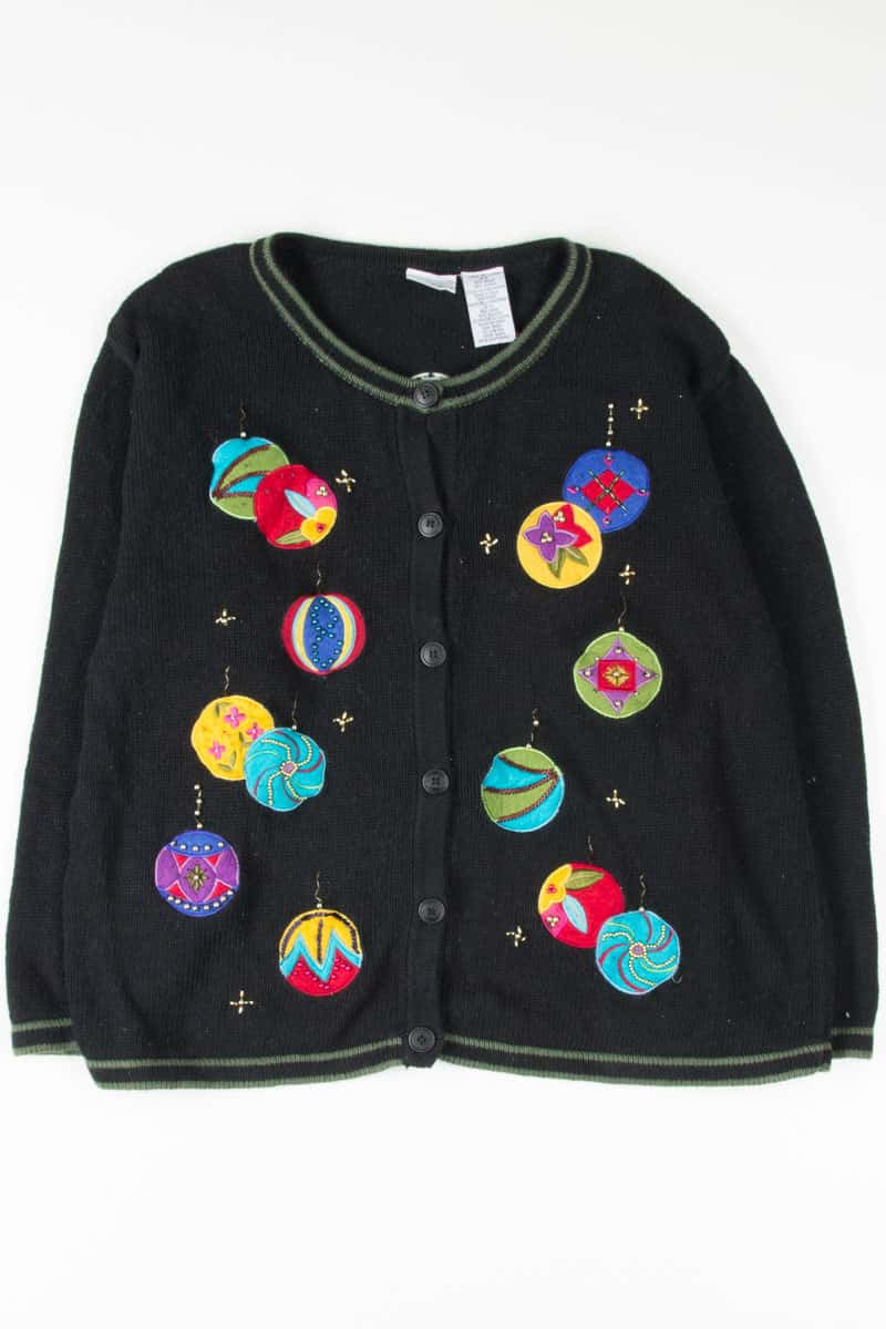 Black Ugly Christmas Cardigan 53846