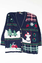 Blue Ugly Christmas Cardigan 53892