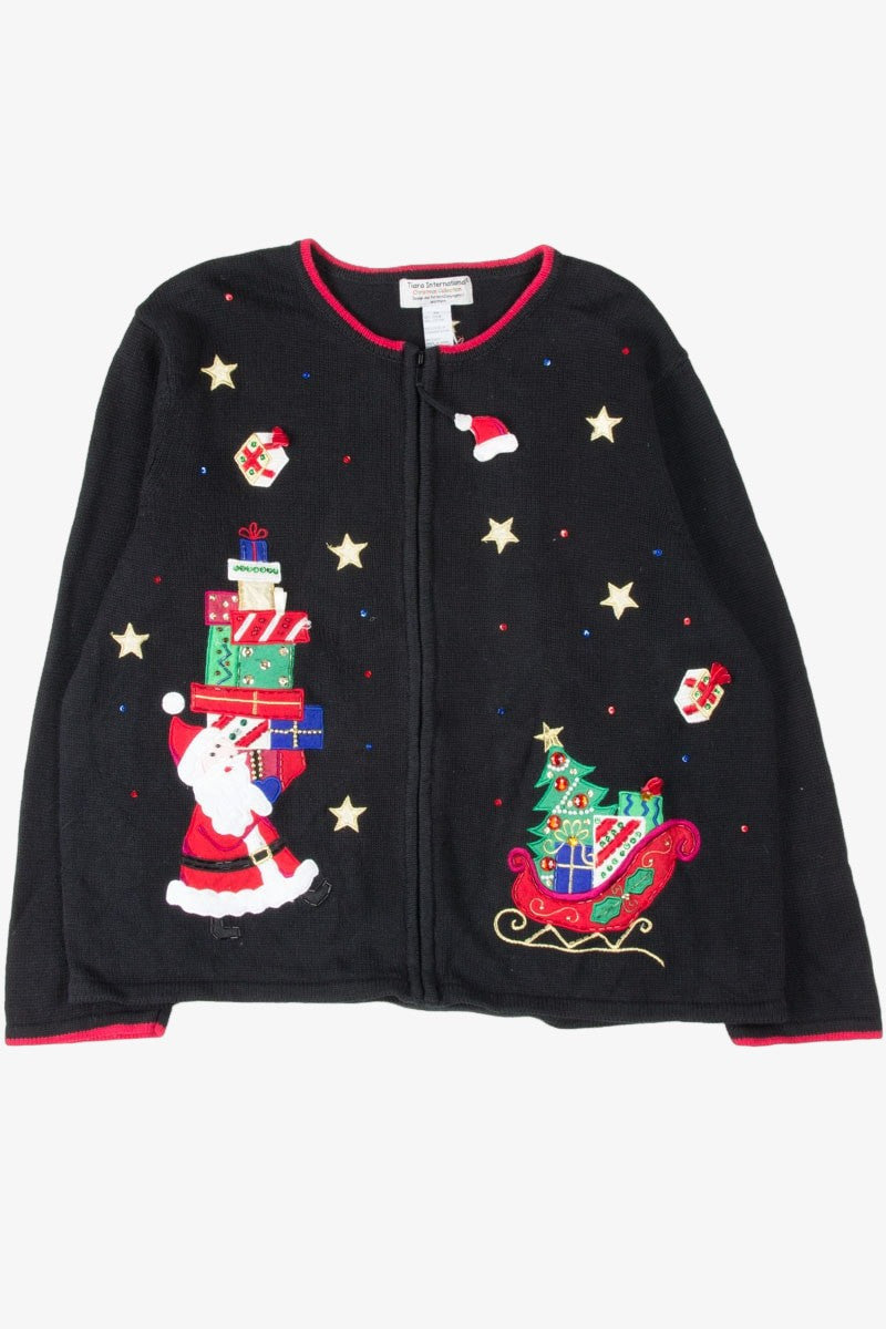 Black Ugly Christmas Cardigan 53948