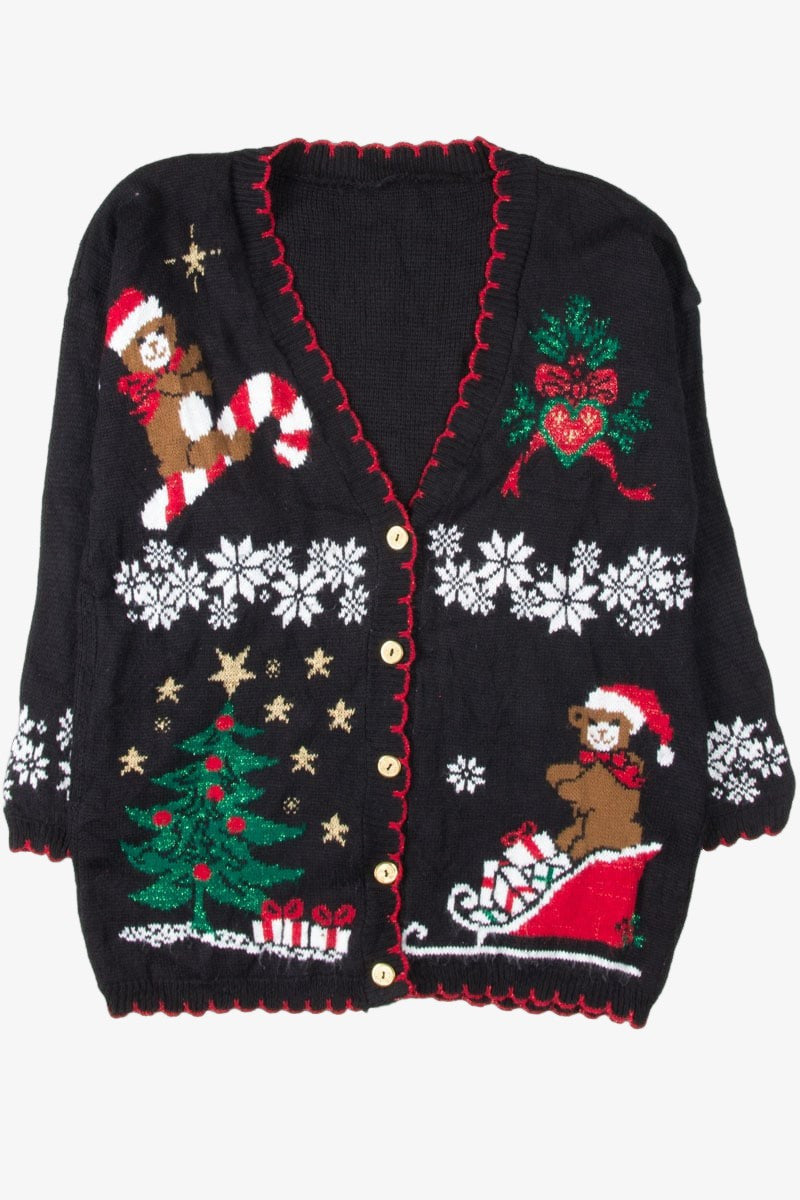 Black Ugly Christmas Cardigan 53950