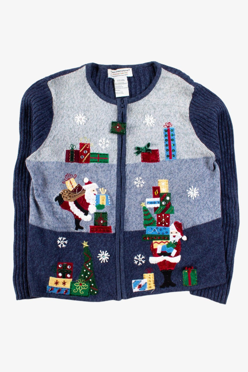Blue Ugly Christmas Cardigan 54029