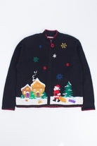 Black Ugly Christmas Cardigan 54049