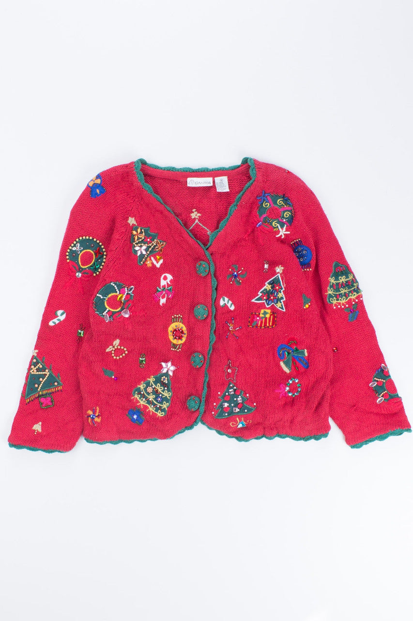 Red Ugly Christmas Cardigan 54050