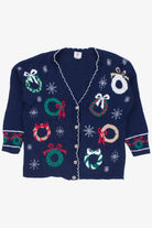 Blue Ugly Christmas Cardigan 54054