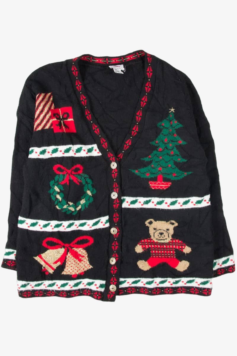 Black Ugly Christmas Cardigan 54087