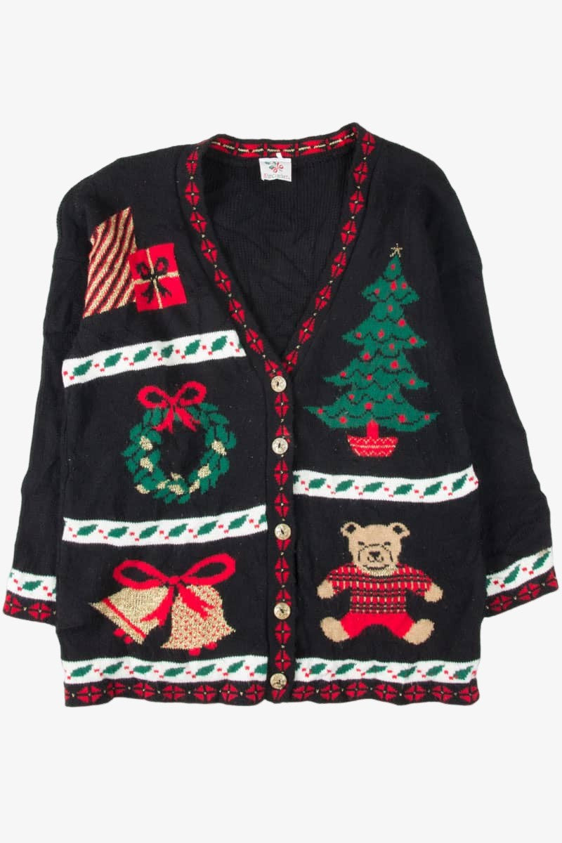 Black Ugly Christmas Cardigan 54088